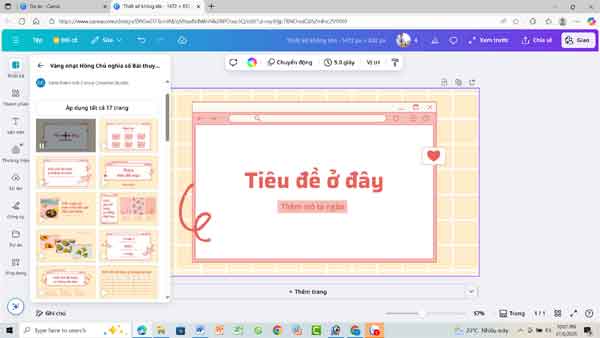 Chọn mẫu có sẵn