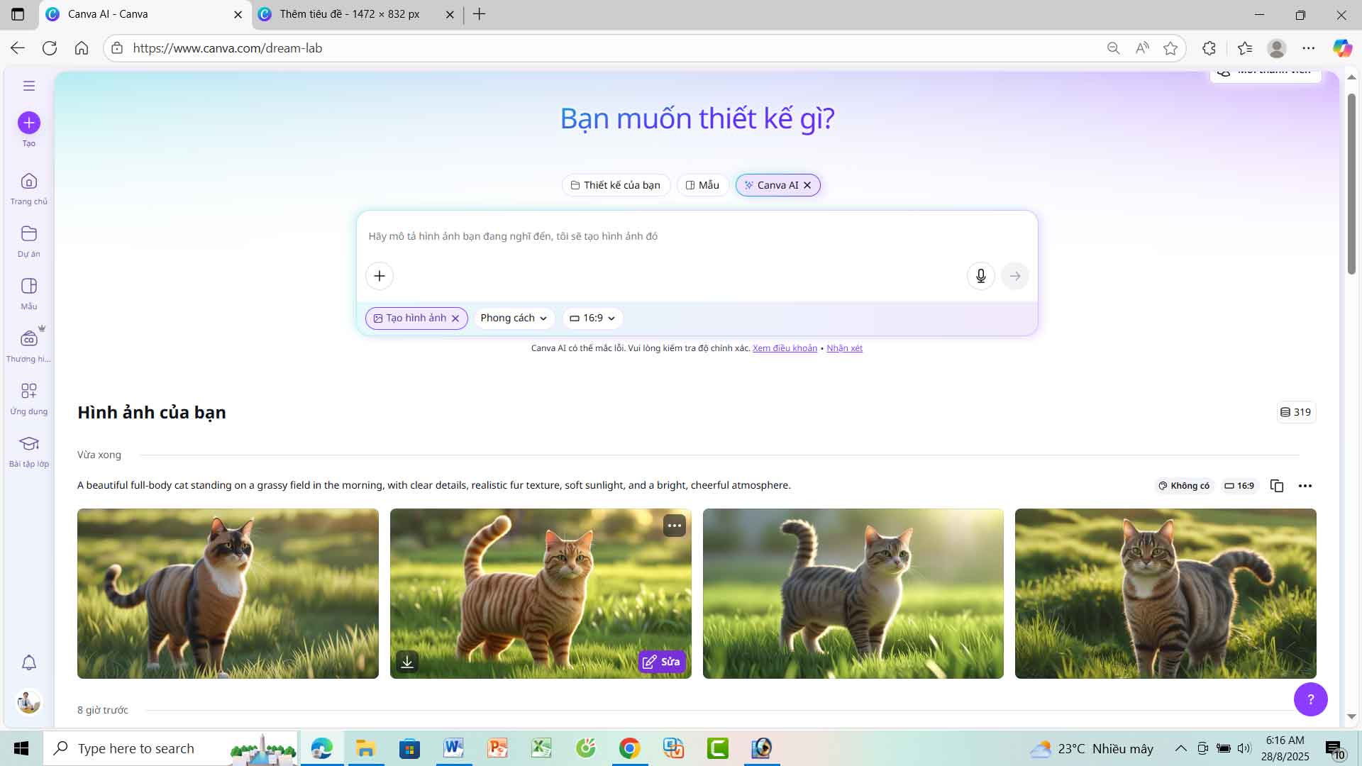 Cách tạo hình trong canva