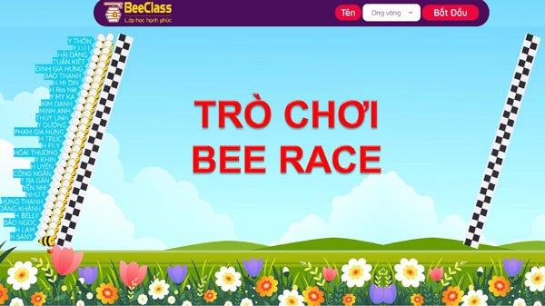 Hướng dẫn tạo trò chơi Bee Race trên BeeClass