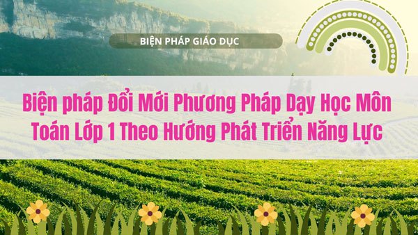 Biện pháp Đổi Mới Phương Pháp Dạy Học Môn Toán Lớp 1 Theo Hướng Phát Triển Năng Lực